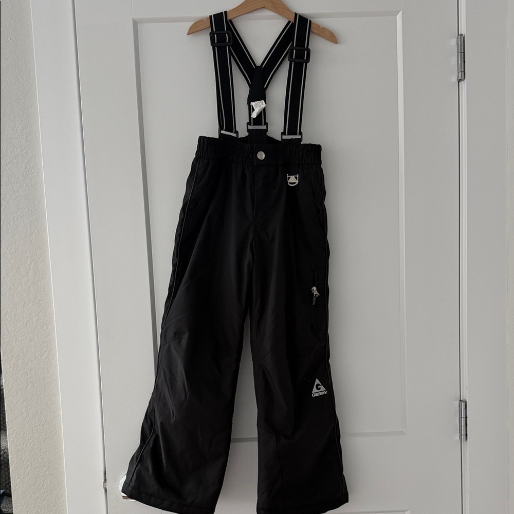 Gerry Weber Black Kids Snow Overalls with Adjustable Straps